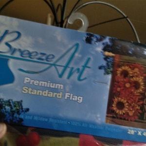 Breeze Art yard flag,  sunflowers garden flag, porch decor, Rusts of Autumn, 28" x 40" flag, New in Canada and the United States
