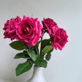 Real Touch Red Rose Stem / High Quality Artificial Flower / DIY Floral / Wedding / Decoration / Gifts / Christmas