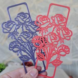 Bouquet - Rose 3D Printed Bookmark