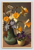 Postcard Wild Daffodil Lent Lily Flower Thor Gyger Stehli Series 1940s Unposted