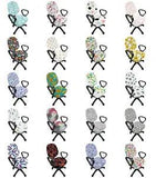 Ambesonne Flower Design Office Chair Slipcover Protective Stretch Cover