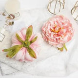 Artificial Wreath Peony Head Flower For  Bridal Wedding And Home Decor 2 Pieces