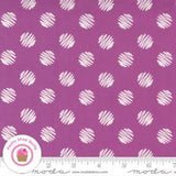 Moda LOVE, LILY 24113 20 Purple Polka Dots April ROSENTHAL Quilt Fabric Retro