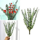 10pcs Natural Dried Flower Eucalyptus Branches Leaves Home Bouquet NEW M3H9