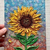Yellow Sunflower PRINT | Beautiful Wall Art Decor | Colorful Vibrant Modern Artwork For Nature Lovers | Stationary, Postcards, Cards