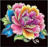Brilliant Peony Flower 5D Diamond Painting Kit Rhinestone Gems Full Drill Art