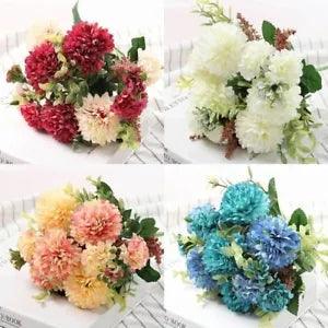 1 Pc Peony Artificial Flowers Luxurious Bouquet Wedding Decoration Home Table De