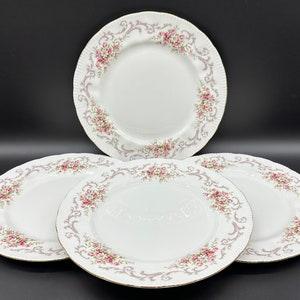 Paragon Rose Bouquet Dinner Plates(Set of 4) Bone China England