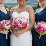 Peony Bridal Bouquet, Silk Wedding Flowers, Brooch Bouquet, Shades of Pink, Wedding Flowers, Vintage Wedding, Wedding Bride Bridesmade