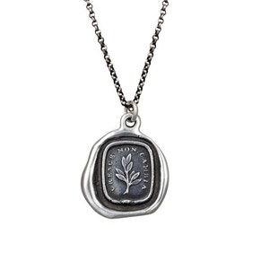 Grow, don't change - Wax Seal Necklace in Italian - Tree Branch Cresce Non Cambia - 275