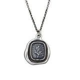 Grow, don't change - Wax Seal Necklace in Italian - Tree Branch Cresce Non Cambia - 275