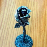 Small 4" Forged Metal Rose Silver Wrought iron rose Gift Flower Handcrafted Steel Rose ¡ì?¡ì?¡쨤¡ì?¡ì??? rosa ?§·¨¦ ardaigh roos ¡ì?¡쨤¡ì?? ¡ì?? ¡ì???¡ì???? ??? ????