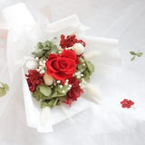 Mothers??s Day Flowers- Preserved and dried flower bouquet (Red) S size
