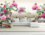 3D Peony Flower 3312NA Wallpaper Wall Mural Removable Self-adhesive Fay