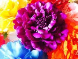 USA SELLER Hair Fashion Fabric Flower Clip Brooch Rose Peony Lady shoes Purple 3