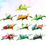 10 Pcs Peony Flower Hair Barrettes Metal Hair Grips Clips Hair