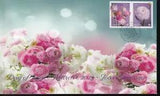 Canada limited edition private FDC, 2023 Ranunculus Flowers 'P' booklet pair