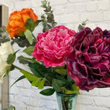 Superior Elegant large bloom and extra long Real Touch Peony- home decor luxury bouquet centerpiece