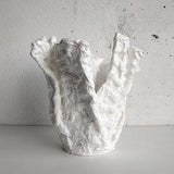 Scandinavian sculptural vase. Large orchid planter. Handmade ceramic plant pot.