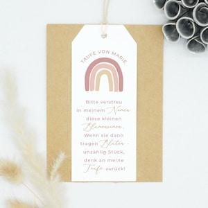 Flower Seeds Guest Gift Baptism, Flower Seed Bag, Guest Gift Baptism Flower Seeds, Guest Gift Baptism Girl, Collection "Lovely Rainbow"