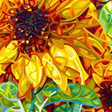 Fine Art Poster Print of an Original Acrylic Painting - Summer in the Garden