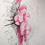 Original watercolor orchids
