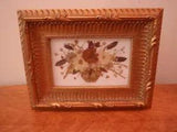 VINTAGE DRIED FLOWERS/HANDMADE PRESSED/ARTIST SIGNED/FRAMED WALL ART 9???x 7???