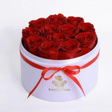 Mother Day Gifts for Her, Preserved Roses That Last For Years, Made From Real Fresh Roses, Birthday Gifts,12 Real Roses in Round Box.