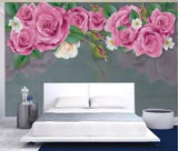 3D Peony Flower ZHUA5935 Wallpaper Wall Murals Removable Self-adhesive Zoe