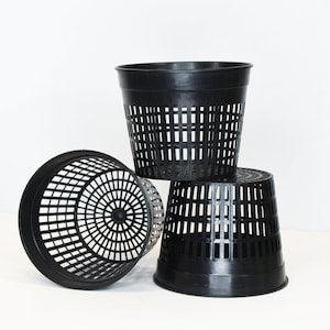 Net Pot 5x4" For Orchids | Plastic Polymer High Aeration Hydroculture Hydroponics Pottery Decoration Epiphytes Live Plant Potting Supplies