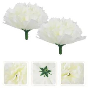 20 Pcs False Flower Decoration Craft Artificial Wedding DIY Carnation Heads