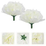 20 Pcs Marigold Flower Heads Bulk Carnation Simulated Restaurant Decor Headband