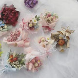 Mini Dried Flower Bouquet Mother's Day Gift Car Room Floral Decoration Ornaments