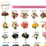 Real touch Peony Buddle-centerpiece home decor bouquet corsage boutonniere
