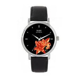 Toff London TLWS-16888 Ladies Orange Lilies Flower Watch