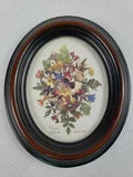 Pressed Dried Flower Wall Art signed by Marion Framed 89/895