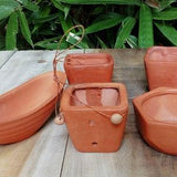 Terracotta Cactus Plant Pots (Planters) 2 Pieces Set.