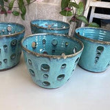 Orchid Pot With Holes, Ceramic Orchid Planter with a suitable saucer pottery
