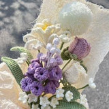 Finished Crochet Grape hyacinth Bouquet,Crochet Flowers Bouquet,Handmade Knitte Bouquet,Home Decor,Graduation Gift,Valentine's Day Gift