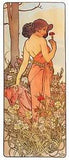 Art Print The Flowers: Carnation (1898) by Alphonse Mucha Fine Giclee Canvas
