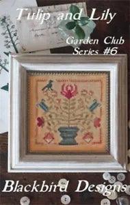 Tulip & Lily by Blackbird cross stitch pattern