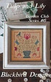 Tulip & Lily by Blackbird cross stitch pattern