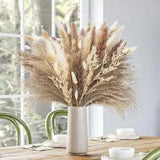 Natural Dried Pampas Grass Boho Home Decor Bouquet, Dried Flowers Bouquet for