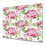 Serving Chopping Board Pink peonies Beautiful floral Colourful flowers 2x30x52