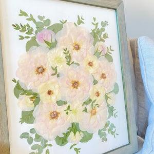 DEPOSIT Custom wedding bouquet preservation DEPOSIT, Pressed wedding bouquet, pressed bridal bouquet, Custom pressed flower frame deposit