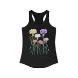 Carnation Stems Flowers Women's Ideal Racerback Tank