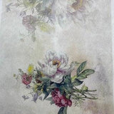 ITD Collection Rice Paper for decoupage, vintage flowers, roses, shabby chic, flowers, bud, buds, leaf, leaves, peony, bouquet,  garden