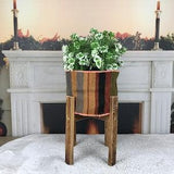 plant pot cover, kilim planter, vintage plant pot, basket for plants, woven planter, big plant pot, hallway basket, big orchid pot, PH 3442
