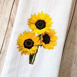 Sunflower Tea Towel Housewarming Gift - Kitchen Decor