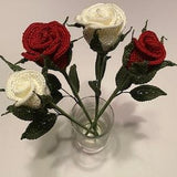 Crochet rose, handmade rose, everlasting, Mother??s Day gift, Wedding, valentines, floral arrangement